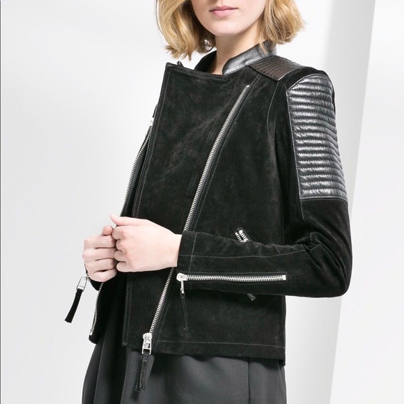 Leather biker jacket - Picture 3 of 8